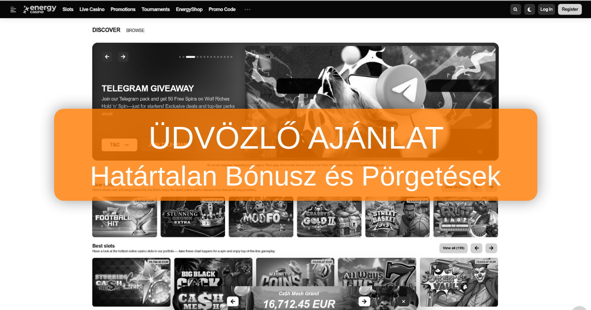 EnergyCasino welcome bonus